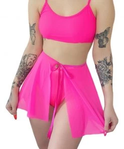 Bodyzone Spin Me Round Mesh Tie Skirt