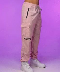 AE Pretty Pink Unisex Water Resistant Cargo Joggers Womens
