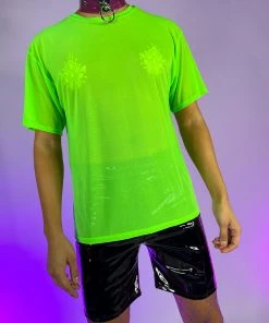 OhYes Fashion Got Ya Covered Oversized Mesh Tee