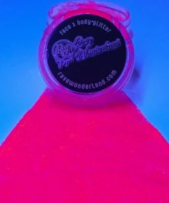 Xucai Neon Pink Black Light Reactive Fine Glitter Accessories