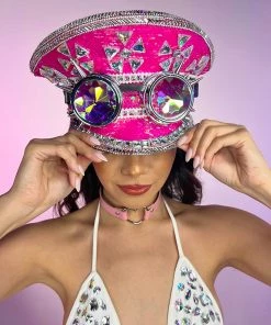 KBW Pink Sands Sequin Captain Hat New