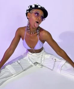 AE New 90's Baby White Oversize Cargo Pants 15 AE New 90's Baby White Oversize Cargo Pants