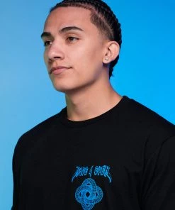 555stickers Rave 4 Ever Infinity Black Tee Mens