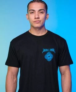 555stickers Rave 4 Ever Infinity Black Tee Mens