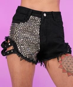 AE New Studded & Stunnin' Denim Shorts