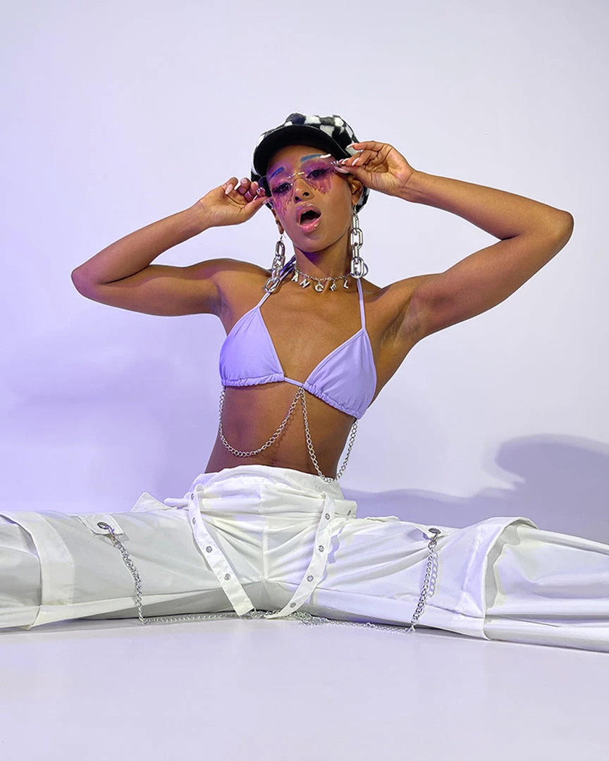 AE New 90's Baby White Oversize Cargo Pants 8 AE New 90's Baby White Oversize Cargo Pants