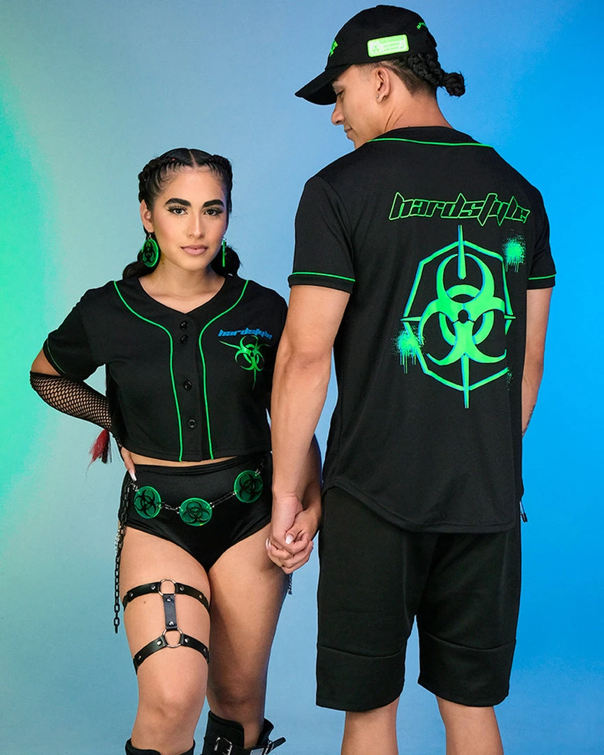 Jarmoo Biohazard Hardstyle Blacklight Green Jersey 7 Jarmoo Biohazard Hardstyle Blacklight Green Jersey
