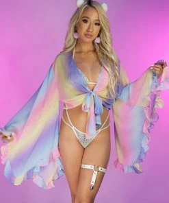 Hot And Delicious New Tripp'd Out Stripe Tie Top