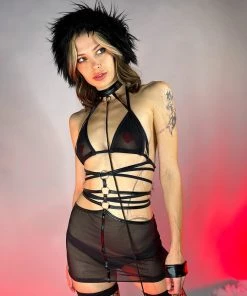 Leg Avenue 2pc Blind Love Leashed Dress Set