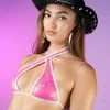 Roma New Pink Sugar Nova Cross Tie Top