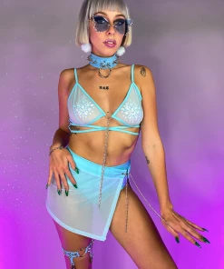 OhYes Fashion Pray For Me Mesh Skirt New