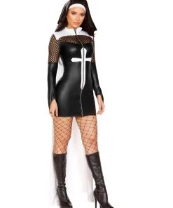 Roma Womens 2pc Pray For Me Nun Costume