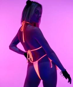 TIC TOC New Orange Velveteen Micro 2pc Bikini