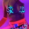 Elizabeth New Acid Jungle Star Bikini Top