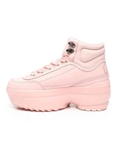 Berness Shoes Womens Baby Pink High Livin' Hi Top Sneakers