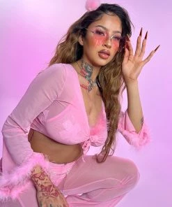 AE Bubble-icious Sheer Front-Tie Top New