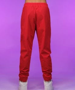 AE Womens Red Reflective Unisex Joggers