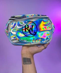 Hua Xin Xing Rui Bags Holographic Silver Rave Fanny Pack Outerwear