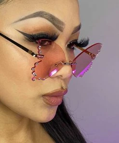 AE Diamond Butterflies Color Sunglasses Womens 14 AE Diamond Butterflies Color Sunglasses Womens