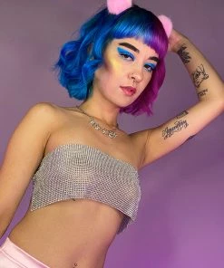 Hengda Bling Baby Rhinestone Bandeau Top