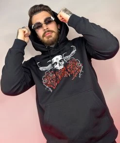 Jarmoo Pray To The Holy Bass God Headbanger Hoodie New