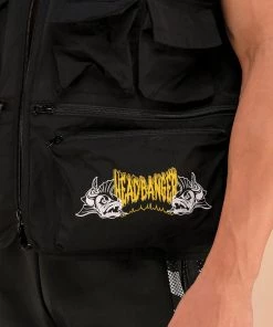 Jarmoo Basshead Black Fishing Utility Vest