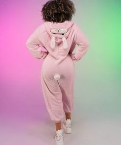 Fashion Go Pink Bunny Unisex Onesie Womens