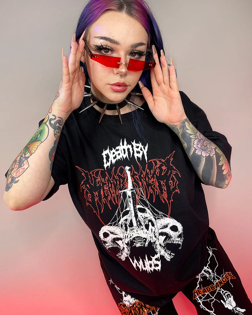 Jarmoo New Headbanger Death By Wubs RW Tee 3 Jarmoo New Headbanger Death By Wubs RW Tee