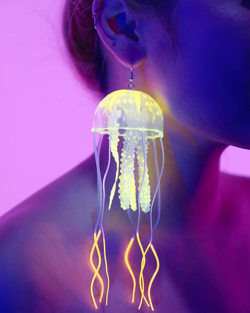 AE Neon Jellyfish Earrings 2 AE Neon Jellyfish Earrings