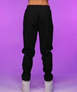 AE Womens Black Reflective Joggers