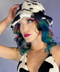 AE Milk And Honey Furry Bucket Hat New