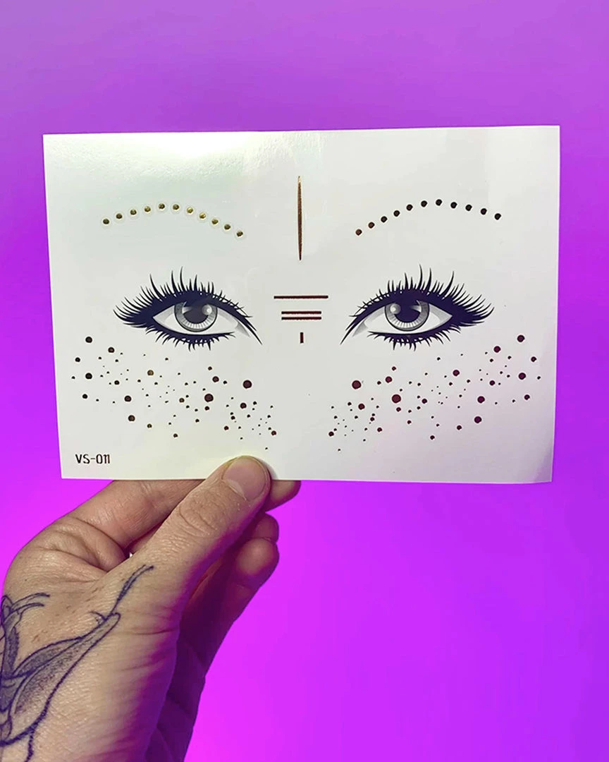 AE Goddess Of The Sun Gold Freckle Temporary Tattoo Womens 1 AE Goddess Of The Sun Gold Freckle Temporary Tattoo Womens