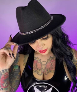 AE Womens Wide Brim Fedora Hat