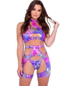 Roma Violet Rebel Buckle Chaps New