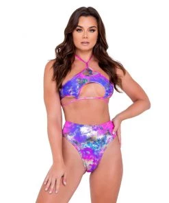 Roma Violet Rebel High-Waist Shorts