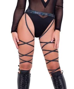 Roma Aura Holographic Garter Belt Leg Wraps