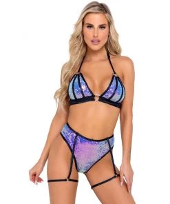 Roma Jade Sugar Nova Two-Tone Bikini Top Womens 5 Roma Jade Sugar Nova Two-Tone Bikini Top Womens