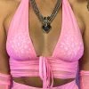 OhYes Fashion Y2K Doll Halter Crop Top New