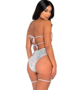 Roma Ice Prism Cutout Tie Top