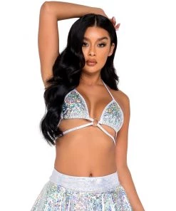 Roma Ice Prism Ring Bikini Top
