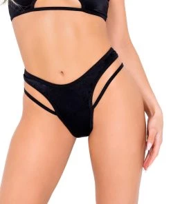 Roma Black Kinetic Strap Bottoms New