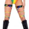 Roma Rainbow Love Leg Wraps (Pair) Accessories