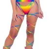 Roma Rainbow Raver Leg Wraps (Pair)