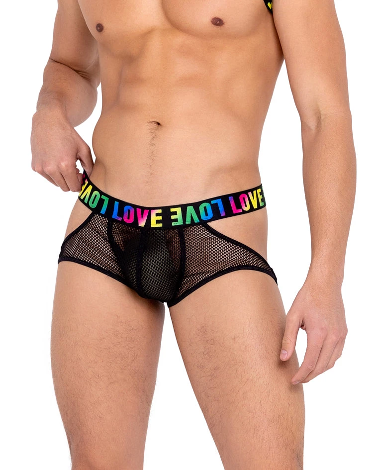Roma Rainbow Love Fishnet Jockstrap 1 Roma Rainbow Love Fishnet Jockstrap