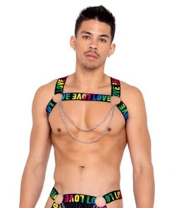 Roma Rainbow Love Chain Harness