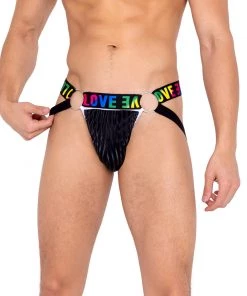 Roma Womens Rainbow Love Jockstrap