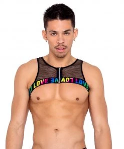 Roma New Rainbow Love Chain Fishnet Harness