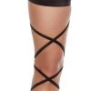 Shark Accessories Black Solid Leg Wraps