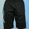 Phillip Marciano LLC Mens Black Slant Zipper Men's Shorts