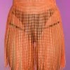 Hot And Delicious Orange Drip Cover Up Skirt
